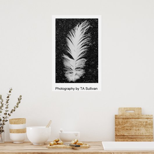 The Egret Feather von TDGallery Poster (Küche)