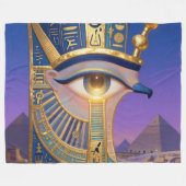 The Egyptian Eye´2 Fleecedecke (Vorderseite (Horizontal))