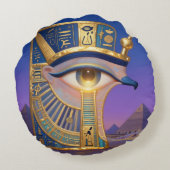The Egyptian Eye´2 Rundes Kissen (Rückseite)