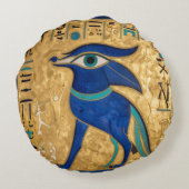The Egyptian Eye´3 Rundes Kissen (Rückseite)