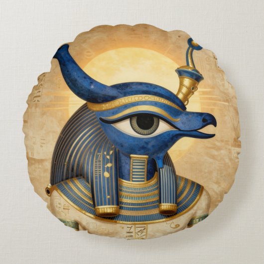 The Egyptian Eye´4 Rundes Kissen (Vorderseite)