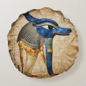 The Egyptian Eye´5 Rundes Kissen (Rückseite)