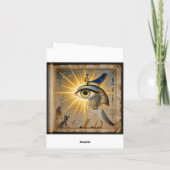 The Egyptian Eye´6 Feiertagskarte (Rückseite)