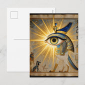 The Egyptian Eye´6 Feiertagspostkarte (Vorne/Hinten)