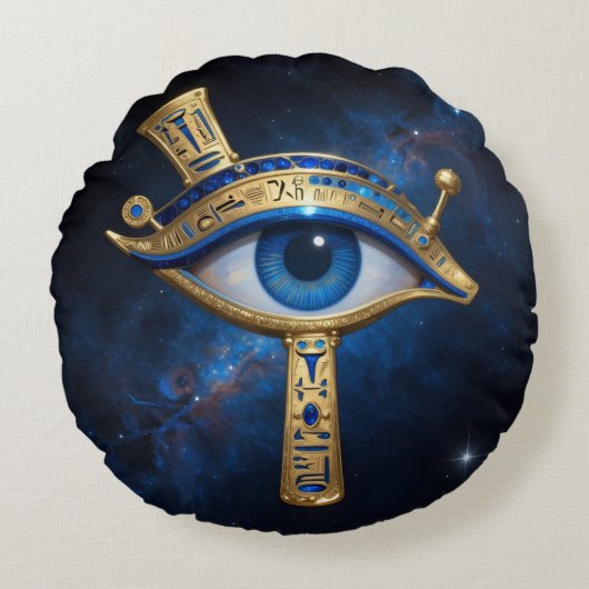 The Egyptian Eye´7 Rundes Kissen (Vorderseite)