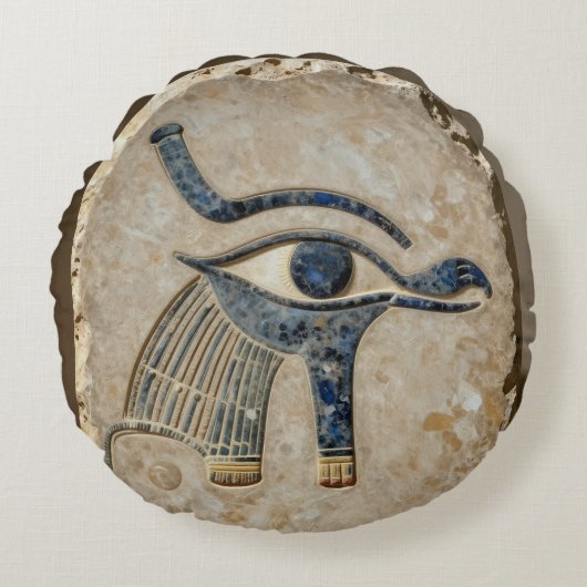 The Egyptian Eye´8 Rundes Kissen (Vorderseite)