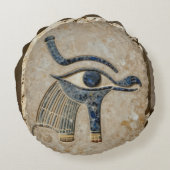 The Egyptian Eye´8 Rundes Kissen (Rückseite)