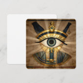 The Egyptian Eye´9 Feiertagskarte (Vorne/Hinten)