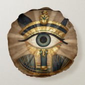 The Egyptian Eye´9 Rundes Kissen (Rückseite)