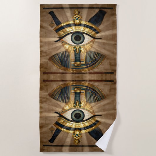The Egyptian Eye´9 Strandtuch (Vorderseite)