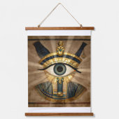 The Egyptian Eye´9 Wandteppich Mit Holzrahmen (Vorderseite)
