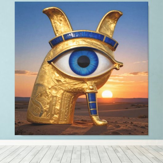 The Egyptian Eye  Leinwanddruck (Insitu (Holzboden))