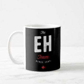 The Eh Team 1867 Canada Maple Leaf Canadian Hockey Kaffeetasse