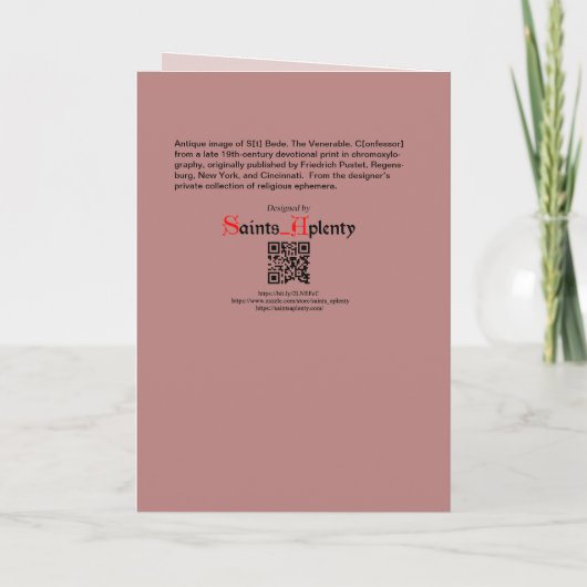 The Ehrable Bede Preaching (P 008) Karte (Rückseite)