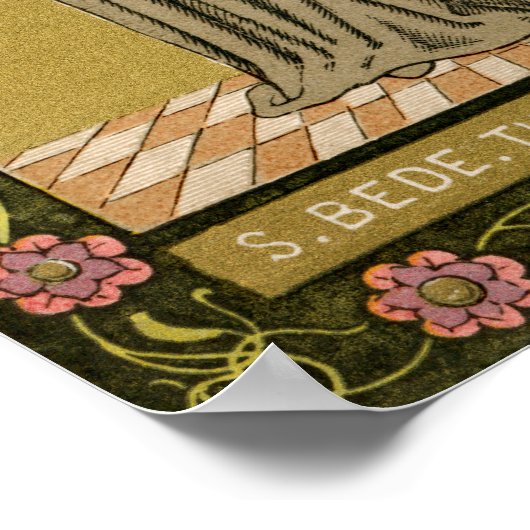 The Ehrable Bede Preaching (P 008) Poster (Ecke)