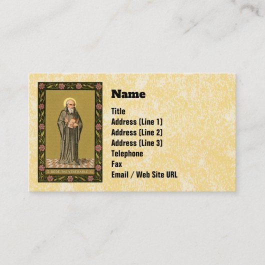 The Ehrable Bede Preaching (P 008) Visitenkarte (Vorderseite)