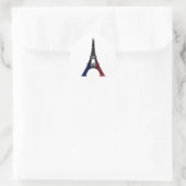 The Eiffel Tower Runder Aufkleber (Tasche)
