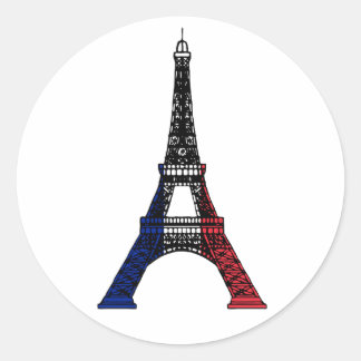 The Eiffel Tower Runder Aufkleber