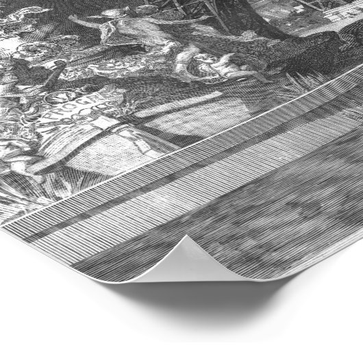 The Eiffel Tower  Universal Exhibition Poster (Ecke)