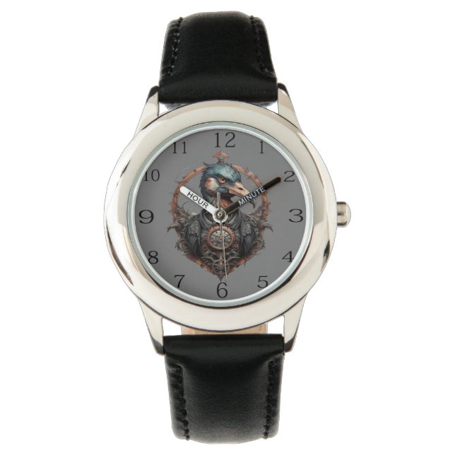 "The Eiserne Beak: A Steampunk Ibis" Armbanduhr (Vorderseite)