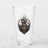 "The Eiserne Beak: A Steampunk Ibis" Glas (Rückseite)