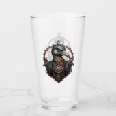 "The Eiserne Beak: A Steampunk Ibis" Glas (Vorderseite)