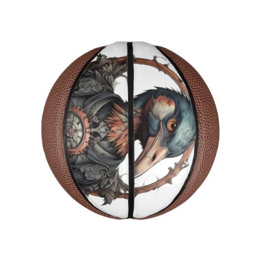 "The Eiserne Beak: A Steampunk Ibis" Mini Basketball (Vertikal)