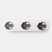 "The Eiserne Beak: A Steampunk Ibis" Skateboard (Horizontal)