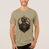 "The Eiserne Beak: A Steampunk Ibis" Tri-Blend Shirt (Vorderseite)