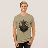 "The Eiserne Beak: A Steampunk Ibis" Tri-Blend Shirt (Vorderseite voll)