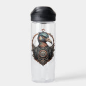 "The Eiserne Beak: A Steampunk Ibis" Trinkflasche (Rückseite)