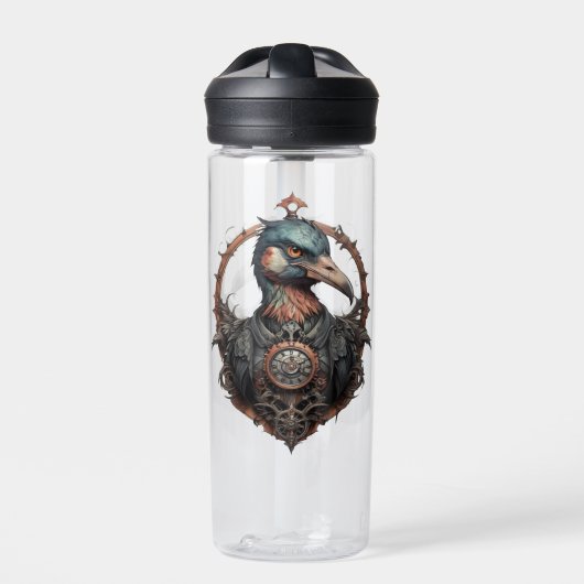 "The Eiserne Beak: A Steampunk Ibis" Trinkflasche (Vorderseite)