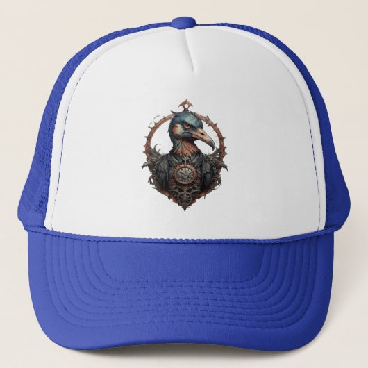"The Eiserne Beak: A Steampunk Ibis" Truckerkappe (Vorderseite)