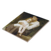 The Elder Sister (von William Bouguereau) Fliese (Seite)