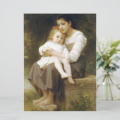 The Elder Sister (von William Bouguereau) Karte (Stehend Vorderseite)