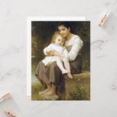 The Elder Sister (von William Bouguereau) Karte (Vorderseite/Rückseite Beispiel)