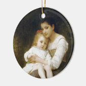 The Elder Sister (von William Bouguereau) Keramik Ornament (Links)