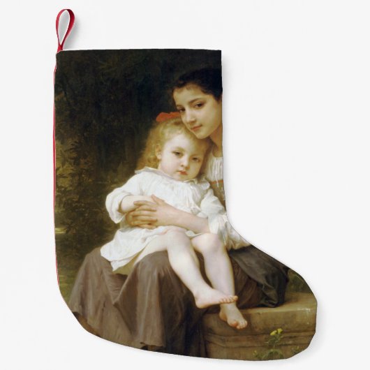 The Elder Sister (von William Bouguereau) Kleiner Weihnachtsstrumpf (Vorderseite)