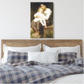The Elder Sister (von William Bouguereau) Leinwanddruck (Insitu (Schlafzimmer))
