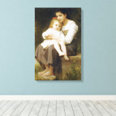 The Elder Sister (von William Bouguereau) Leinwanddruck (Insitu (Holzboden))