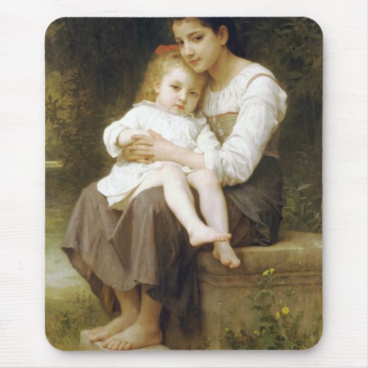 The Elder Sister (von William Bouguereau) Mousepad (Vorne)