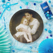 The Elder Sister (von William Bouguereau) Pappteller (Party)