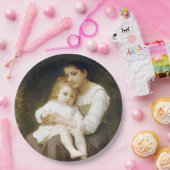 The Elder Sister (von William Bouguereau) Pappteller (Party)