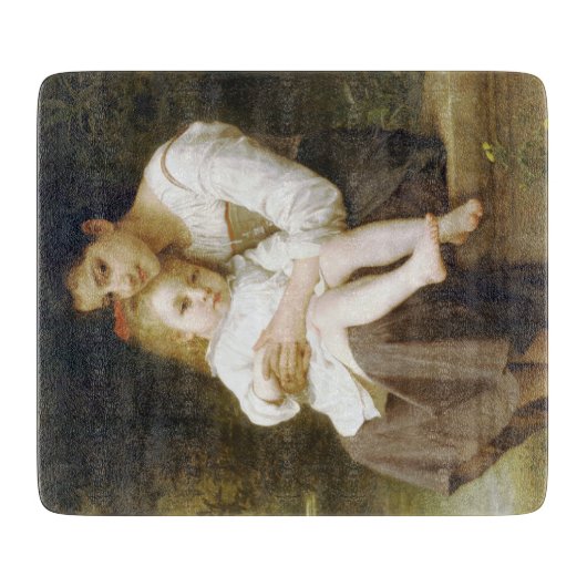 The Elder Sister (von William Bouguereau) Schneidebrett (Vorderseite)
