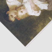 The Elder Sister (von William Bouguereau) Seidenpapier (Ausschnitt)