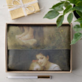 The Elder Sister (von William Bouguereau) Seidenpapier (Geschenk)