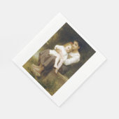 The Elder Sister (von William Bouguereau) Serviette (Ecke)