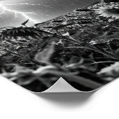 The Electric Descent: A Symphony of Thunder and Ra Poster (Ecke)