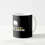 The Elefant in the room Mug Kaffeetasse (VorderseiteRechts)