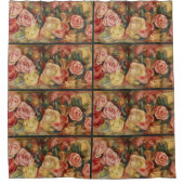The Elegance of Roses by Pierre-Auguste Renoir Duschvorhang (Vorderseite)